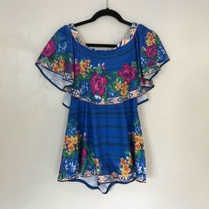 NWT Flying Tomato Ruffle Off-the-Shoulder Romper